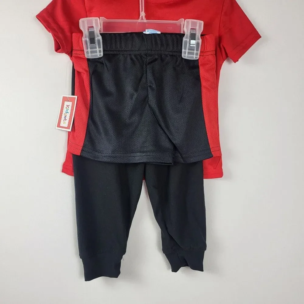 Size 12M Teenage Mutant Ninja Turtles 2 pc Jogger Set & 3 Pc Kidgets Outfits New